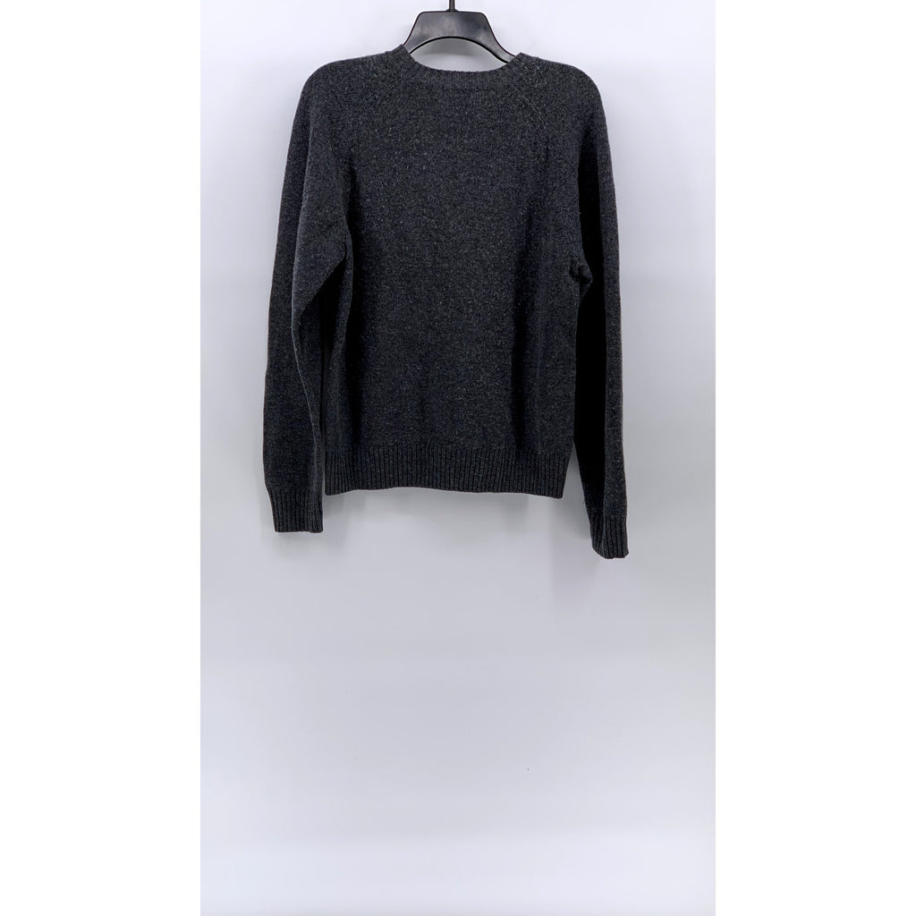 UNIQLO Men's Charcoal Gray Wool Crewneck Knit Long Sleeve Sweater SZ S