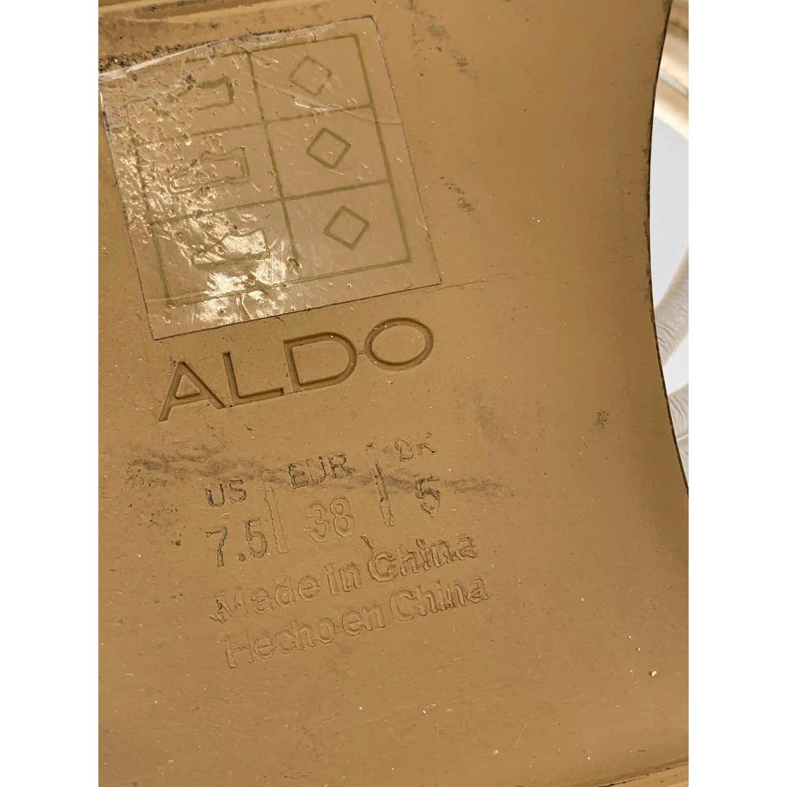 ALDO Women's White Slip-On Thong Sandals SZ 7.5