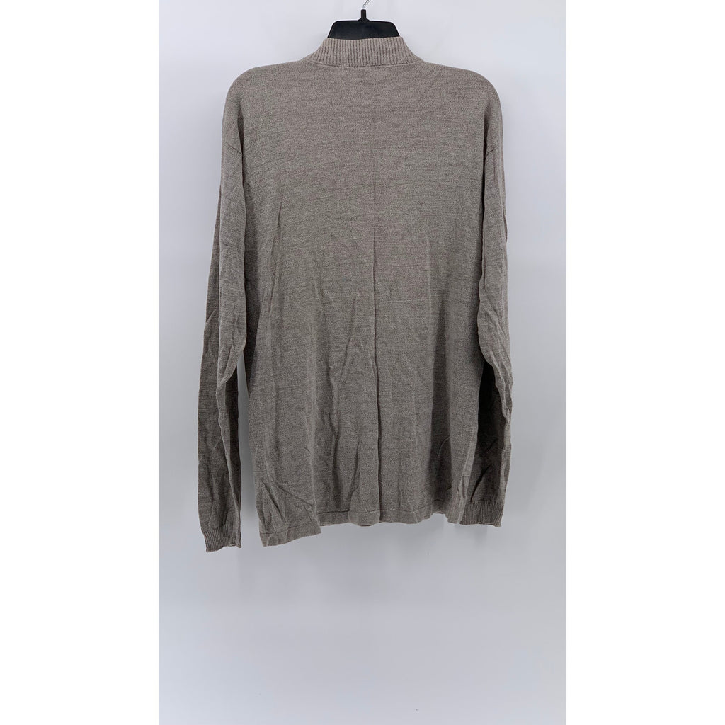 GEOFFREY BEENE Men's Vintage 90's Beige Knit Crewneck Long Sleeve Sweater SZ M