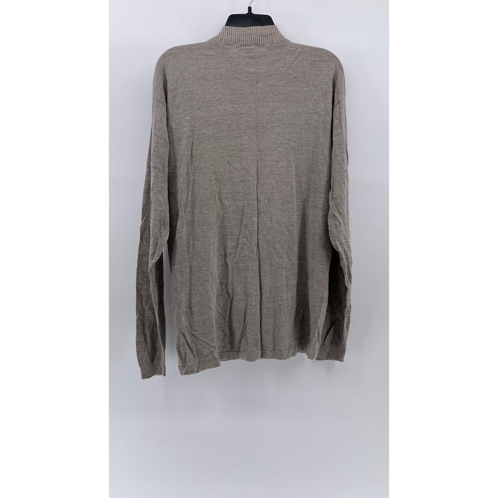 GEOFFREY BEENE Men's Vintage 90's Beige Knit Crewneck Long Sleeve Sweater SZ M