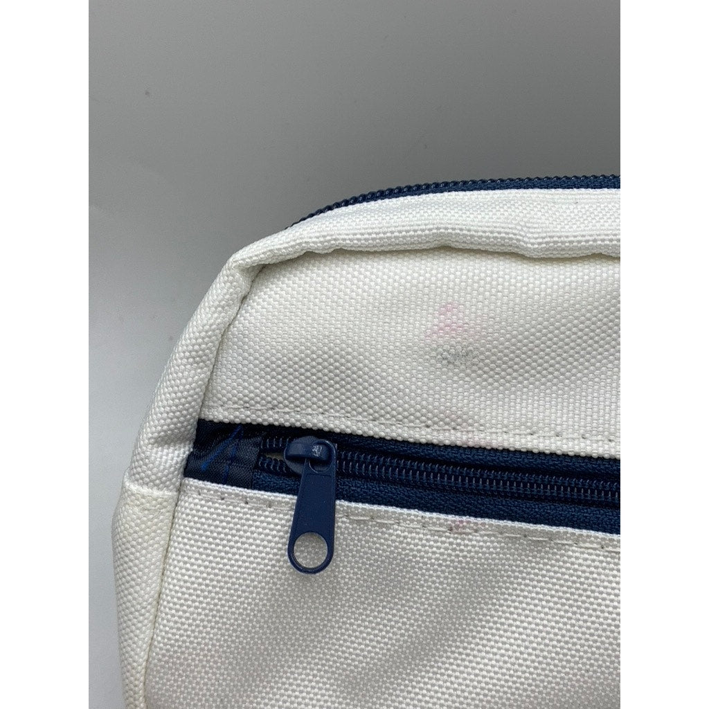 UNBRANDED Women's White-Blue Lightweight Logo Fanny Pack SZ OS