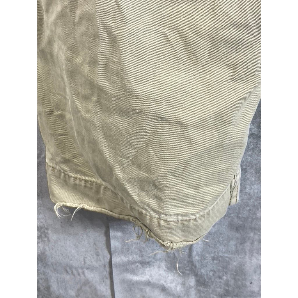 LEVI'S Men's Vintage Beige Distressed Straight-Leg Cargo Pants SZ 38x30