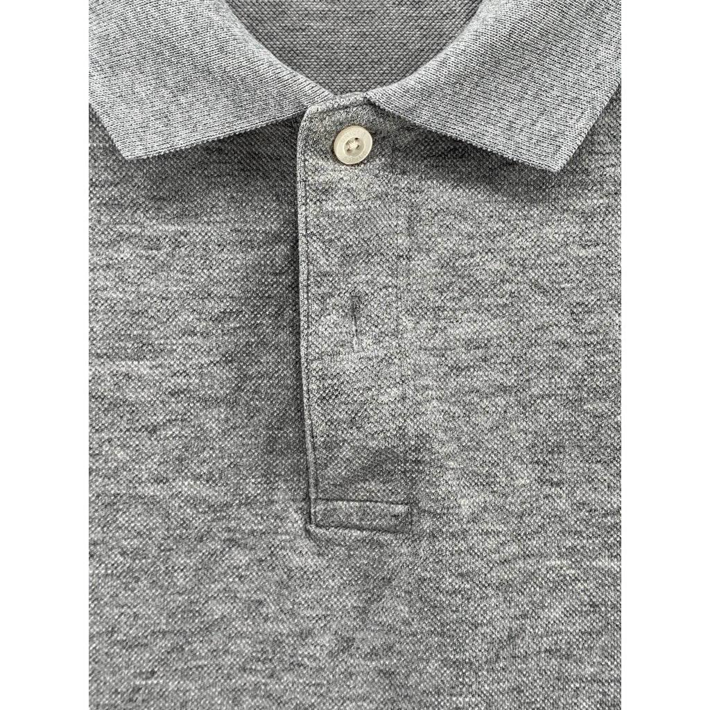 UNIQLO Men's Light Gray Short Sleeve Pique Polo Shirt SZ L