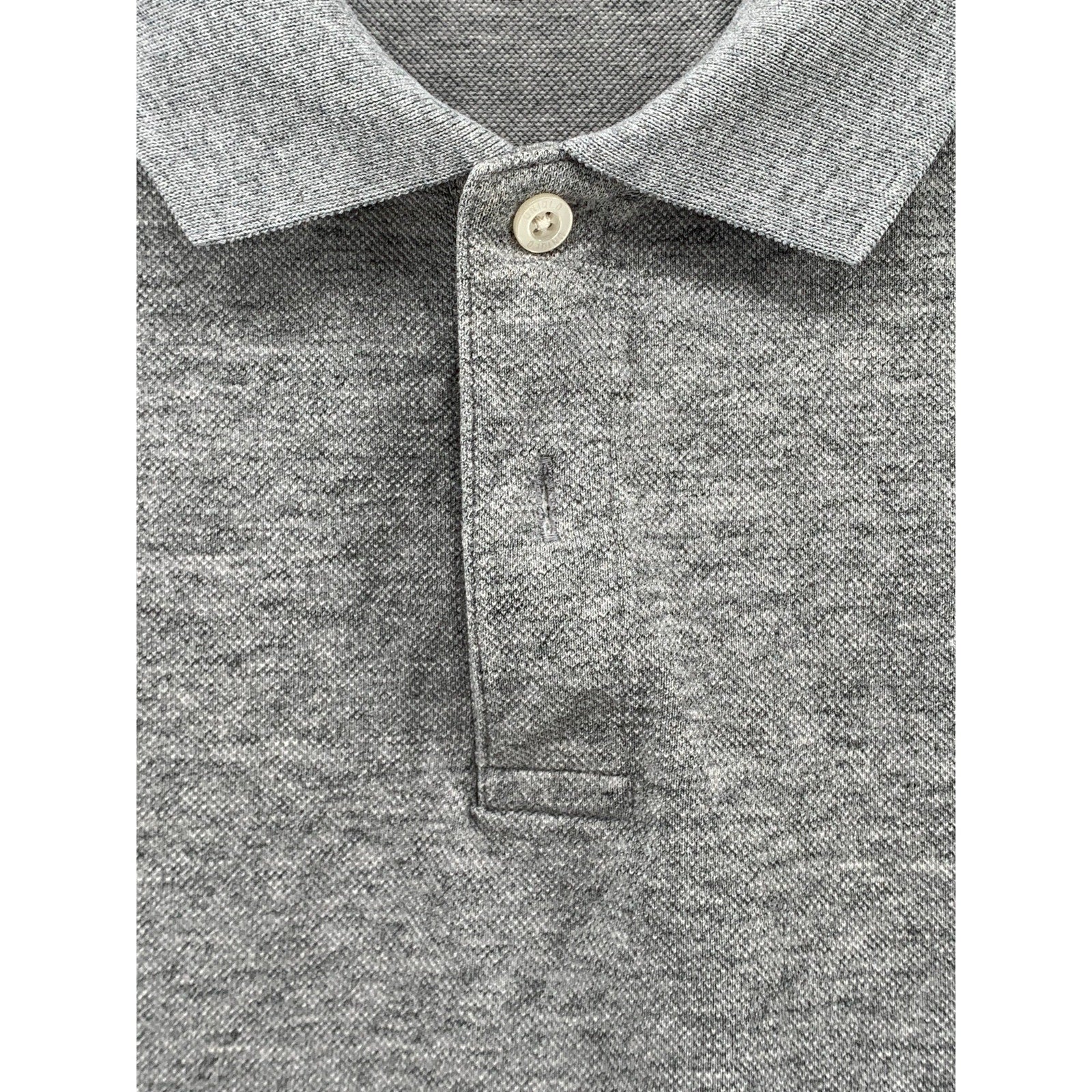 UNIQLO Men's Light Gray Short Sleeve Pique Polo Shirt SZ L