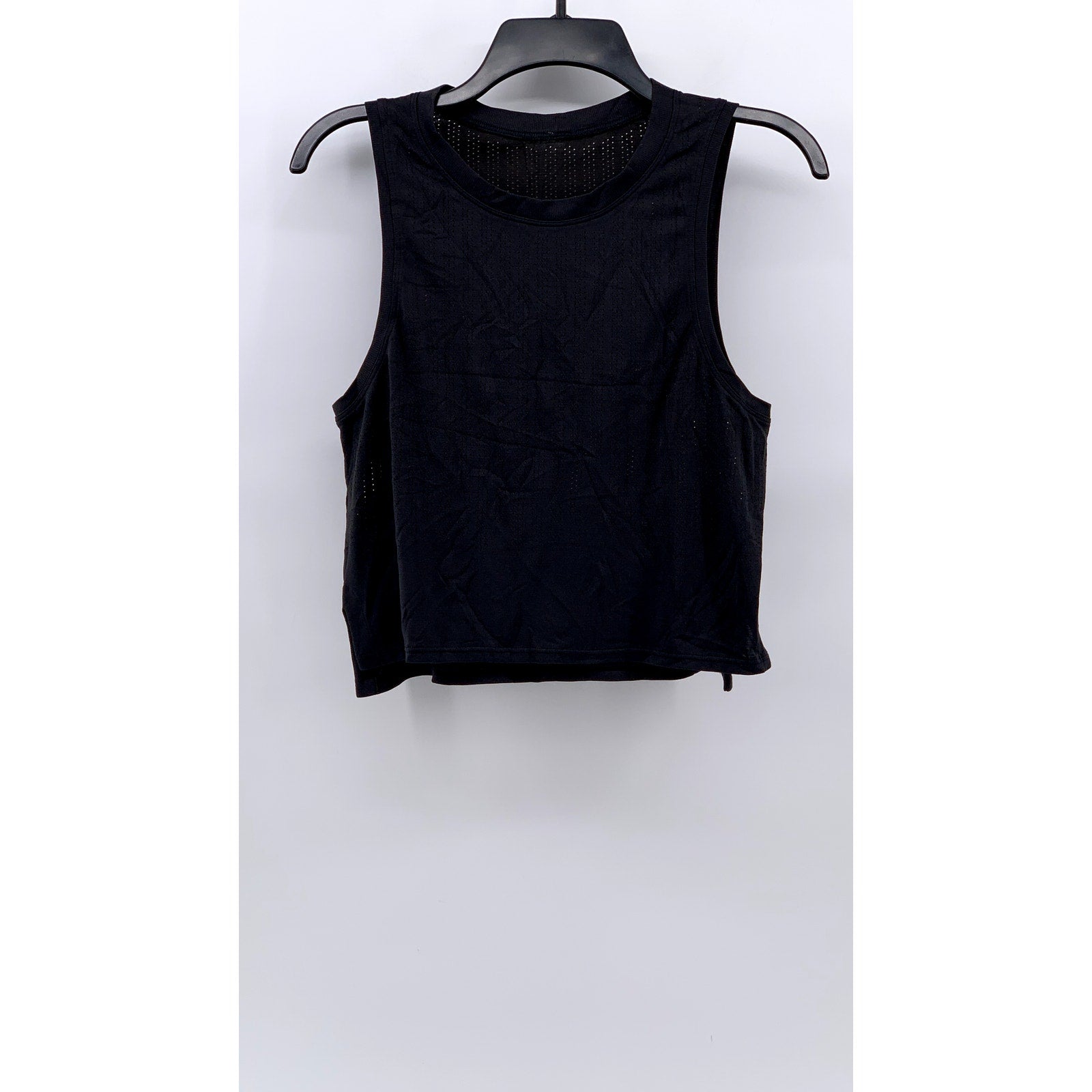 LULULEMON Women's Black Perforated Active Tank Top SZ 2