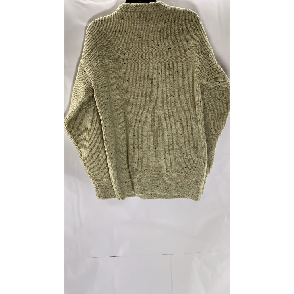ARAN WOOLLEN MILLS Men's Beige Crewneck Knit Wool Pullover Sweater SZ XL