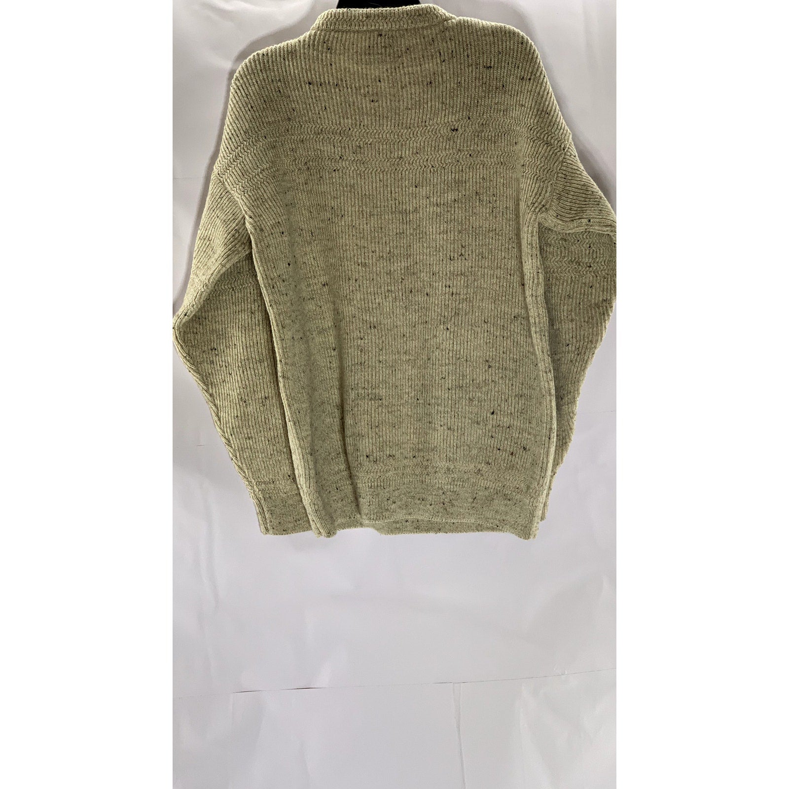 ARAN WOOLLEN MILLS Men's Beige Crewneck Knit Wool Pullover Sweater SZ XL