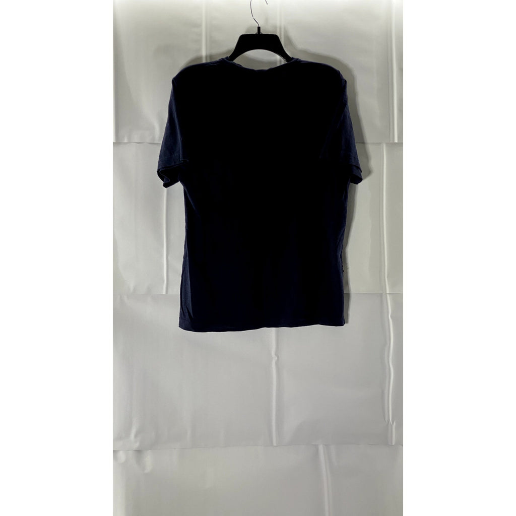 LACOSTE L!VE Men's Navy Crewneck Cotton Short Sleeve T-Shirt SZ 2(XS)