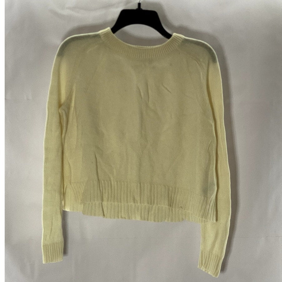DIVIDED BY H&M Women's Cream Knit Crewneck Pullover Sweater SZ M
