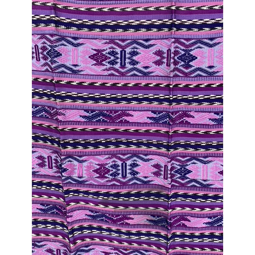UNBRANDED Purple Hand Knit Geo Print Fabric