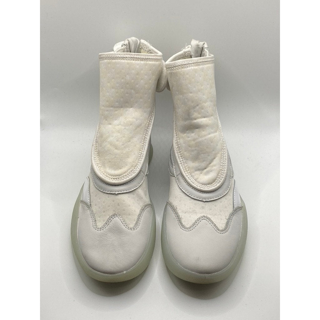 VANS Men's White Vault Skoot LX Pull-On Round Toe Sock Shoes SZ 7.5