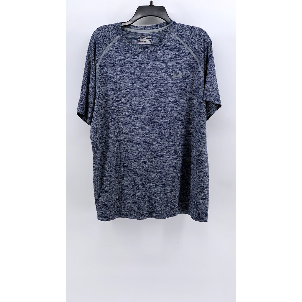 UNDER ARMOUR Men's Blue HeatGear Loose Fit Short Sleeve T-Shirt SZ XL