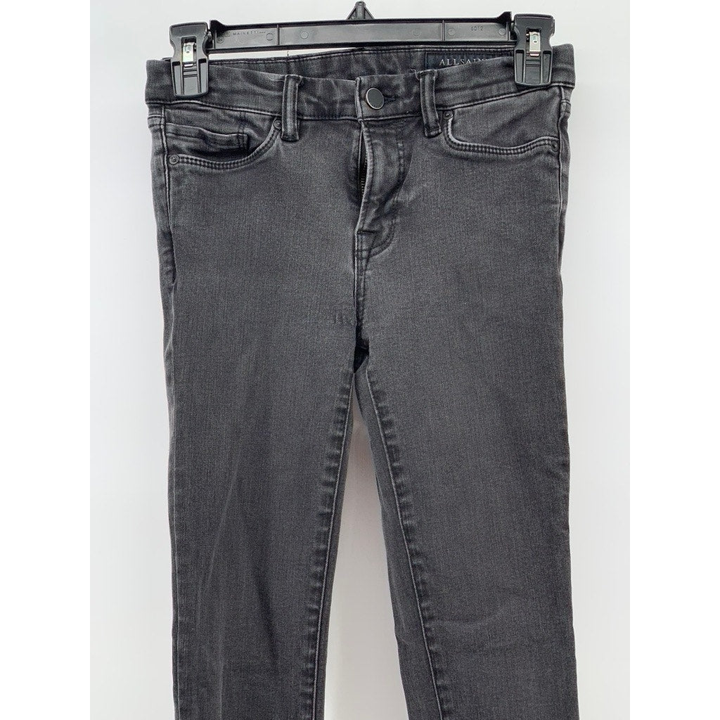 ALLSAINTS Women's Black Grace Skinny Ankle Jeans SZ 26