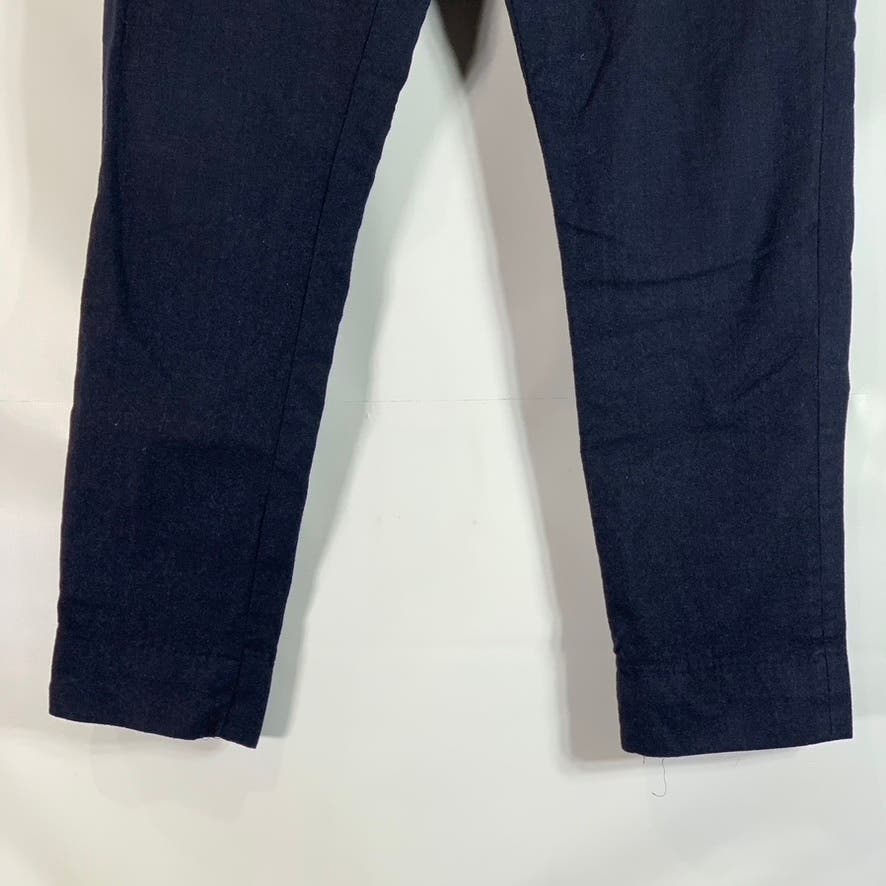 BROOKS BROTHERS 1818 Men's Navy Classic-Fit Fitzgerald Wool Flat Front Pant SZ36
