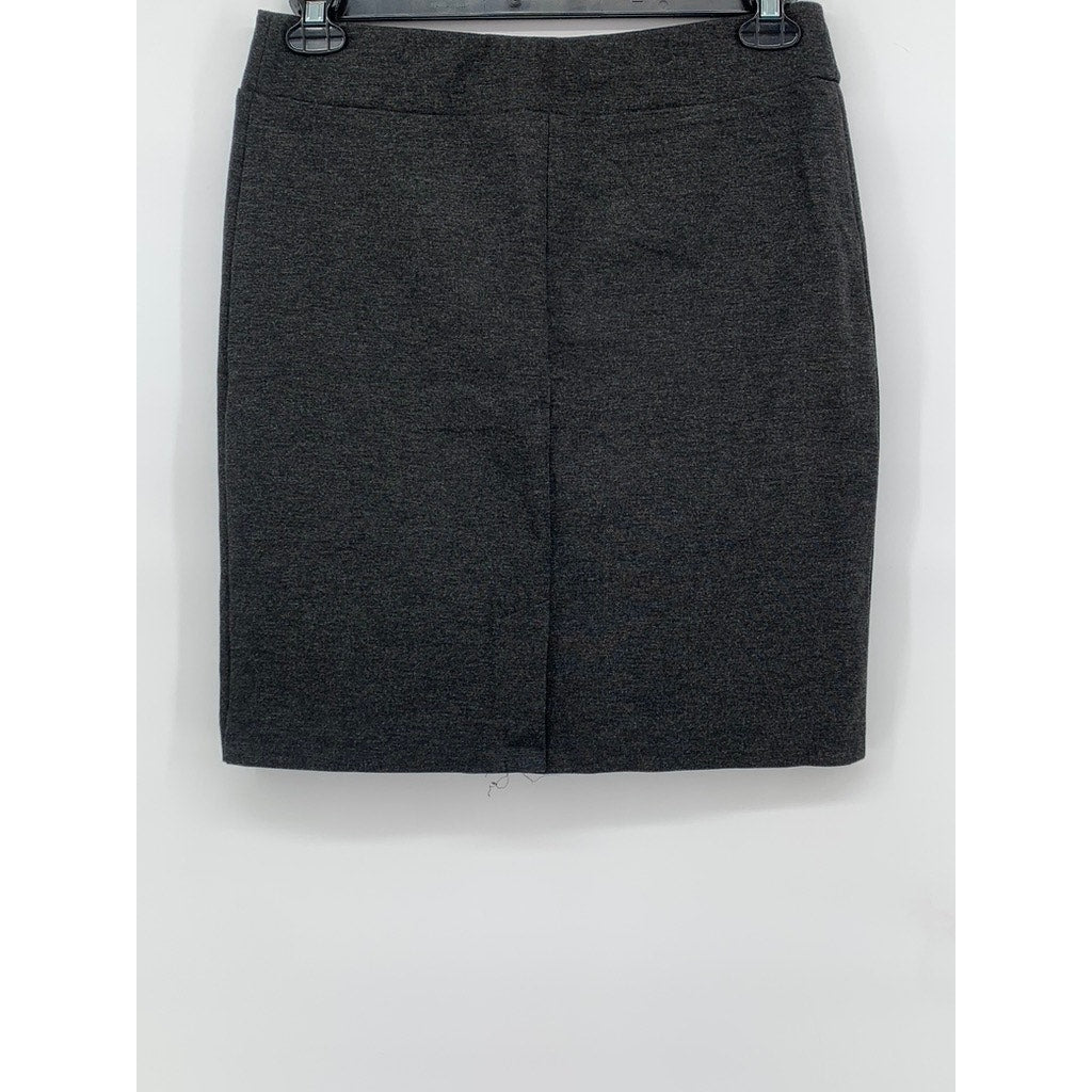 J. JILL Women's Charcoal Gray Ponte Pencil Skirt SZ XS