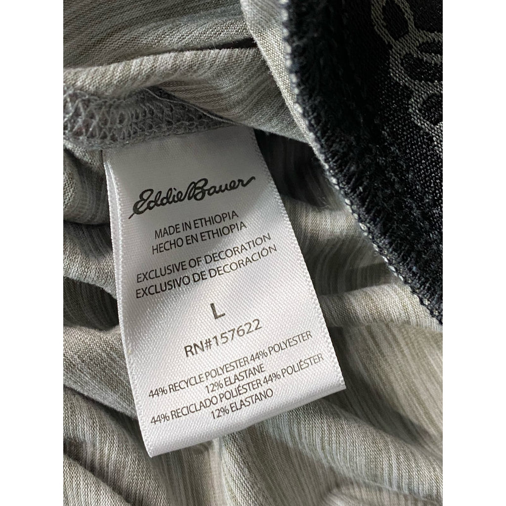 EDDIE BAUER Men's Light Gray Comfort Fit Drawstring Lounge Pull-On Short SZ L