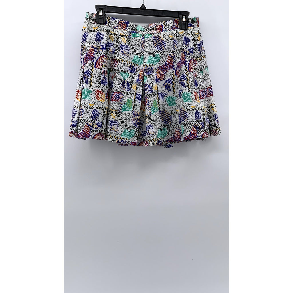 PRINCE SPORTSWEAR Women's Vintage 90's Multi Printed Pleated Tennis Skirt SZ 10