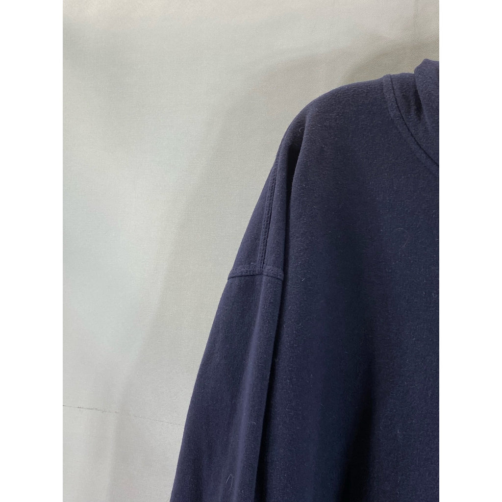 CHAMPION Men’s Navy Solid Hooded C-Logo Zip-Up Sweatshirt SZ XL