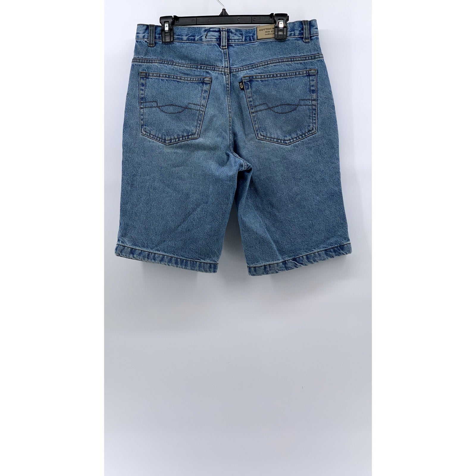 COTTON WEB.DE Men's Vintage Denim Regular-Fit Bermuda Shorts SZ 33