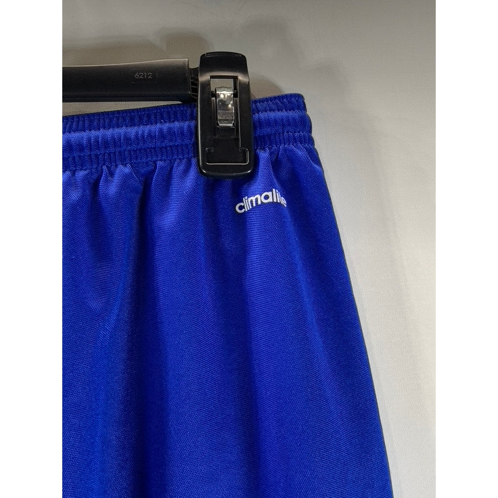 ADIDAS Men's Royal Blue Climalite Elastic Waist Pull-On Soccer Shorts SZ L