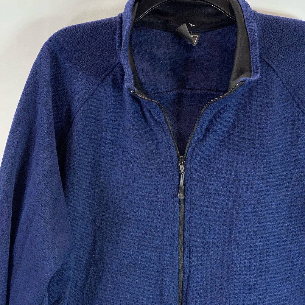 ZEROXPOSUR Men's Dark Blue Stand Collar Zip-Up Jacket SZ 2XL
