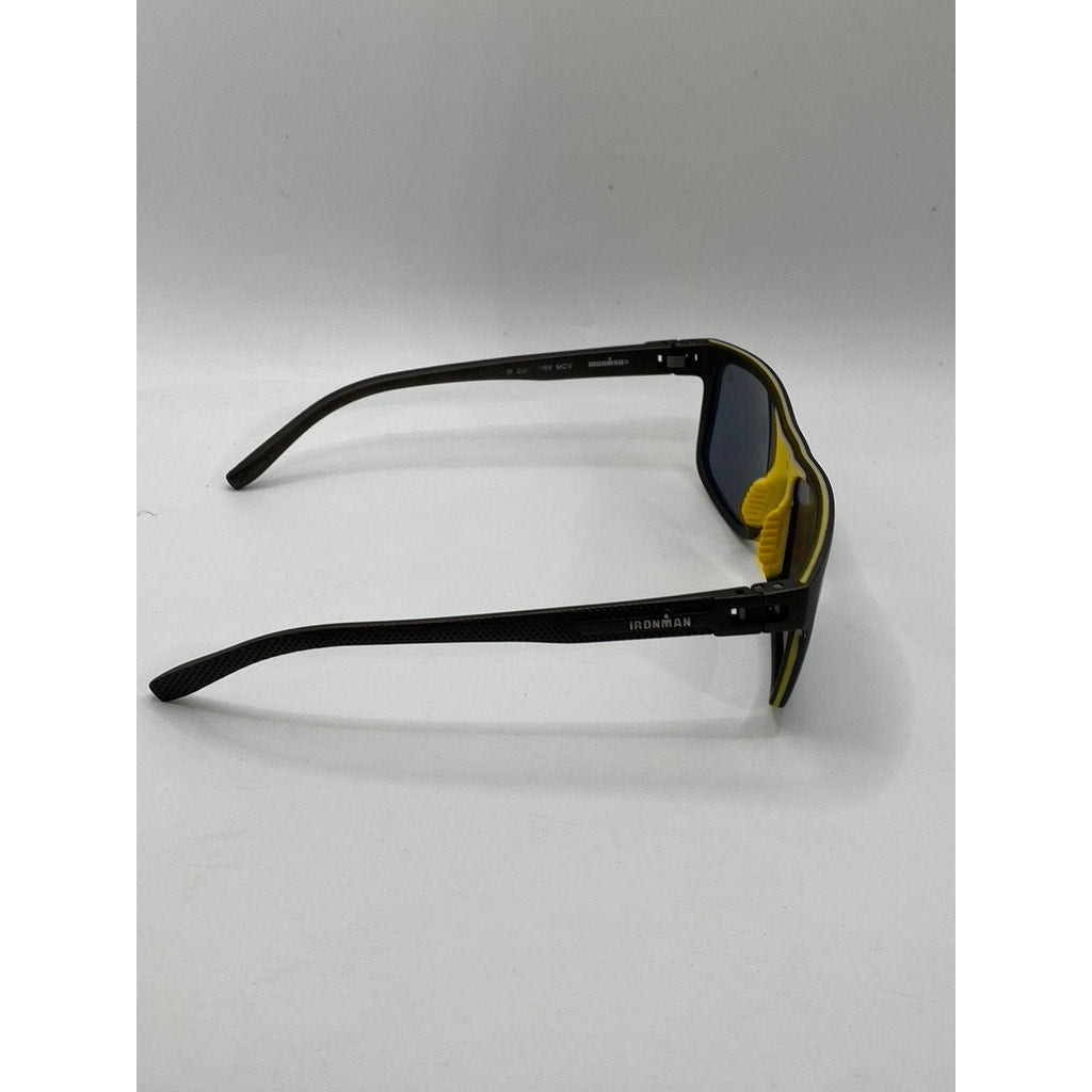 FOSTER GRANT Men's Black Tinted Square Lens Ironman Sunglasses