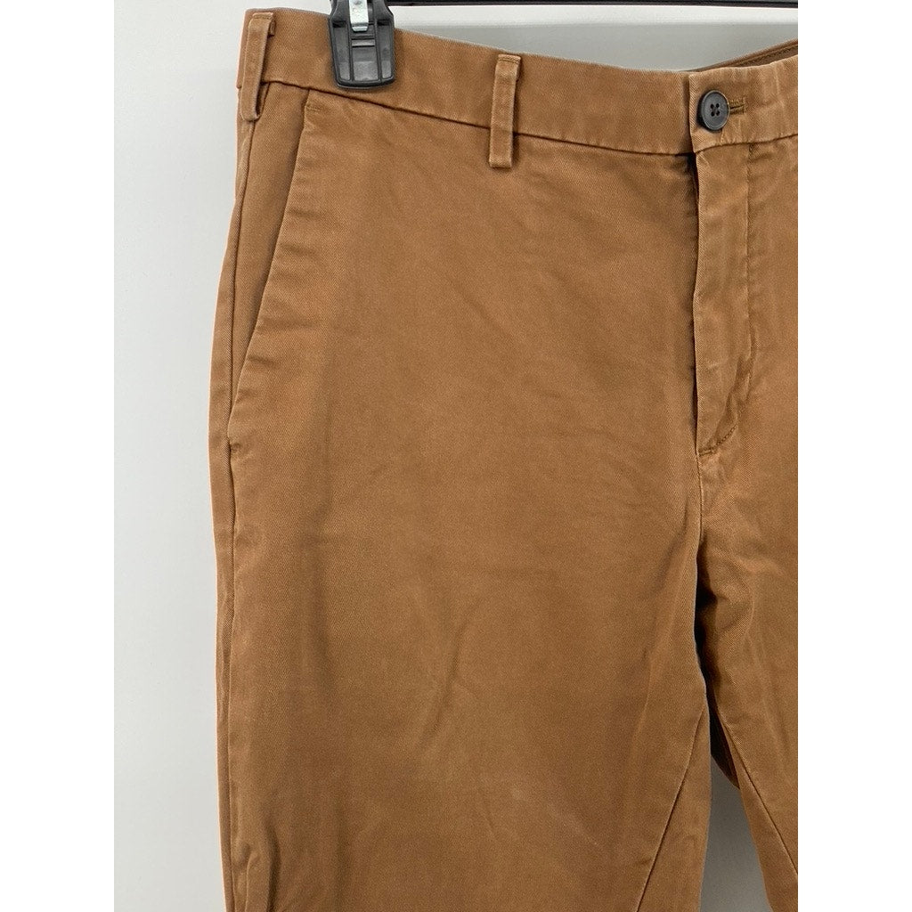 UNIQLO Men's Brown Slim-Leg Regular Fit Casual Chino Pants SZ 32X34