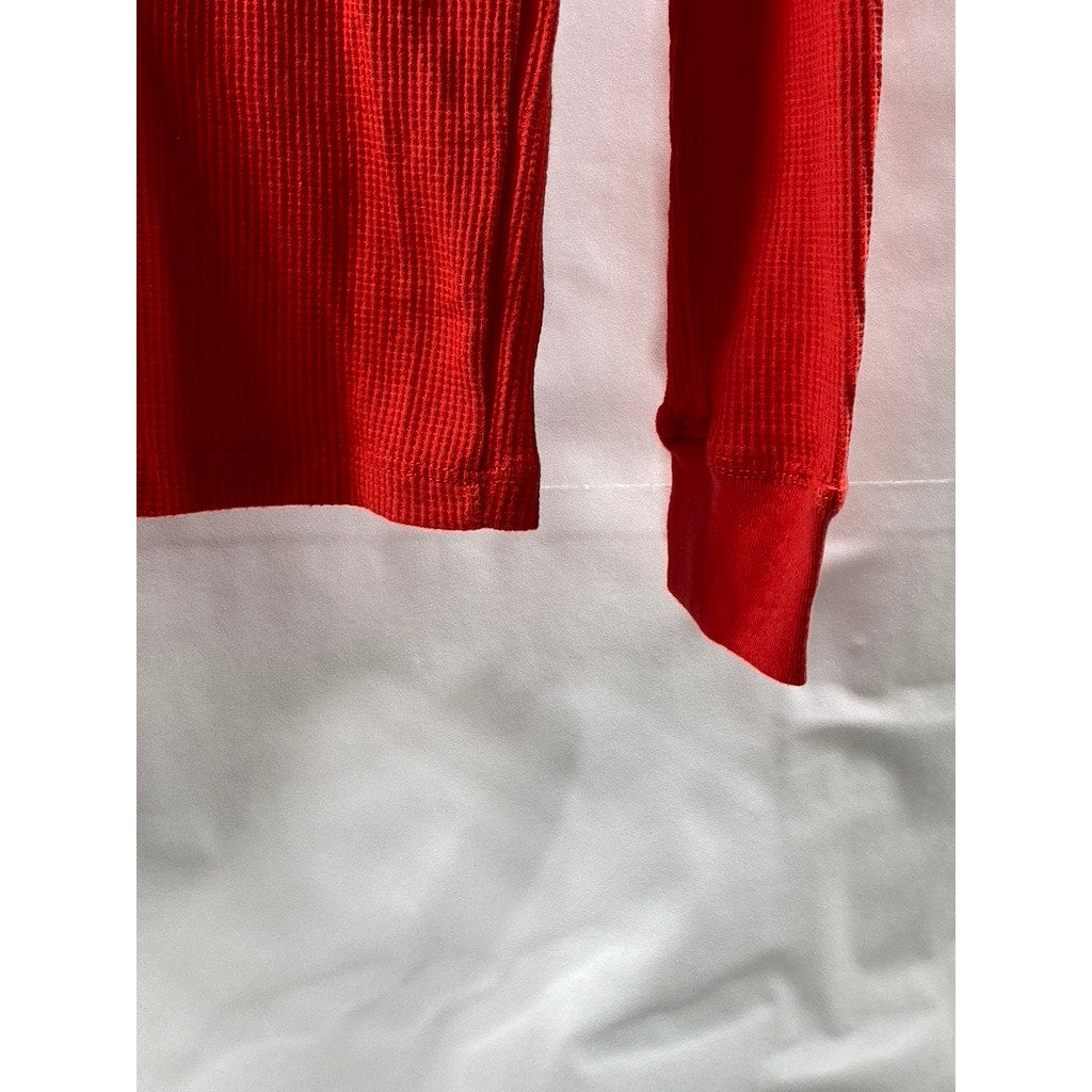 ONLY BOYS Boy's Red Crewneck Long Sleeve Thermal Shirt SZ XL(16)