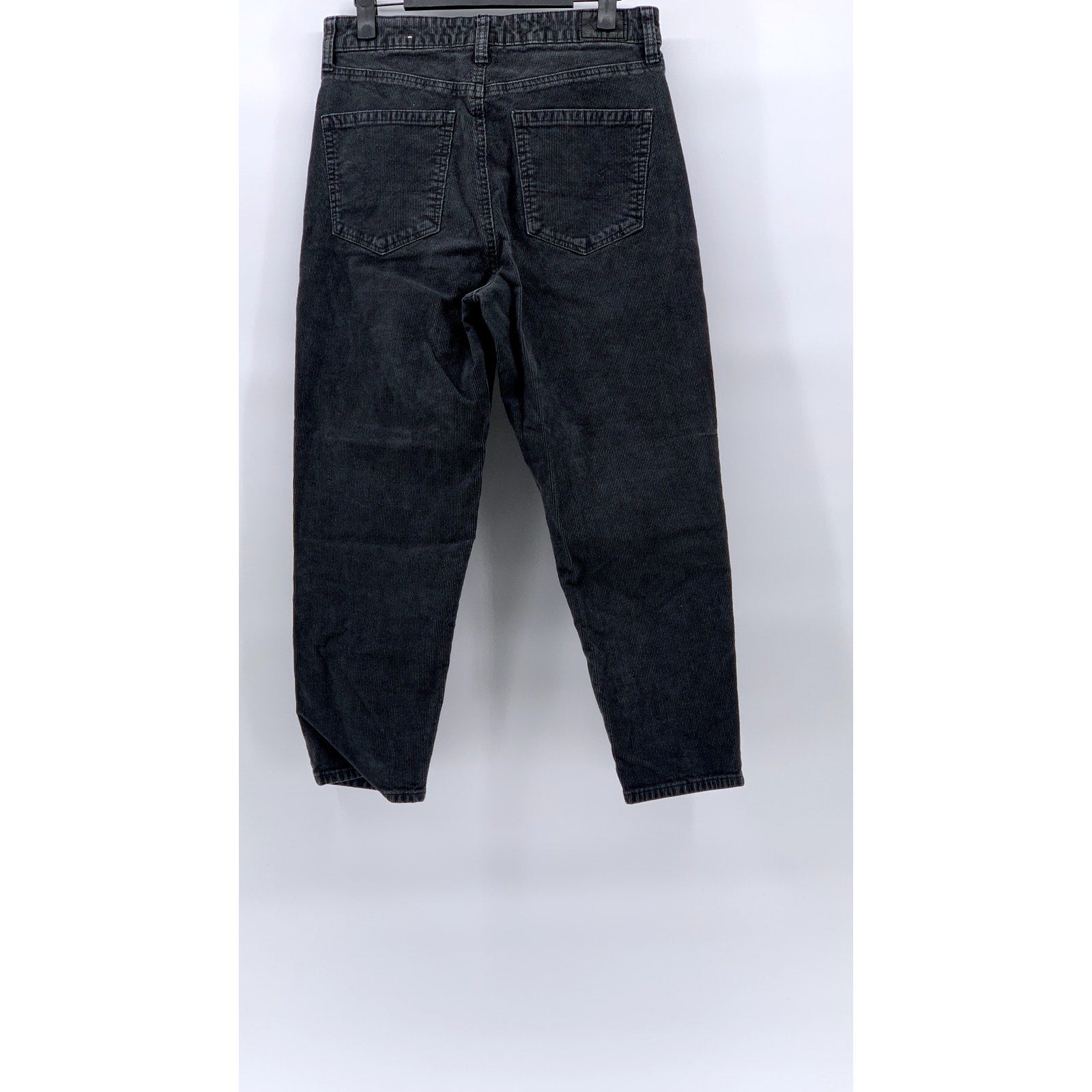 AMERICAN EAGLE Women's Black Corduroy Super Stretch X-Short Pants SZ 6