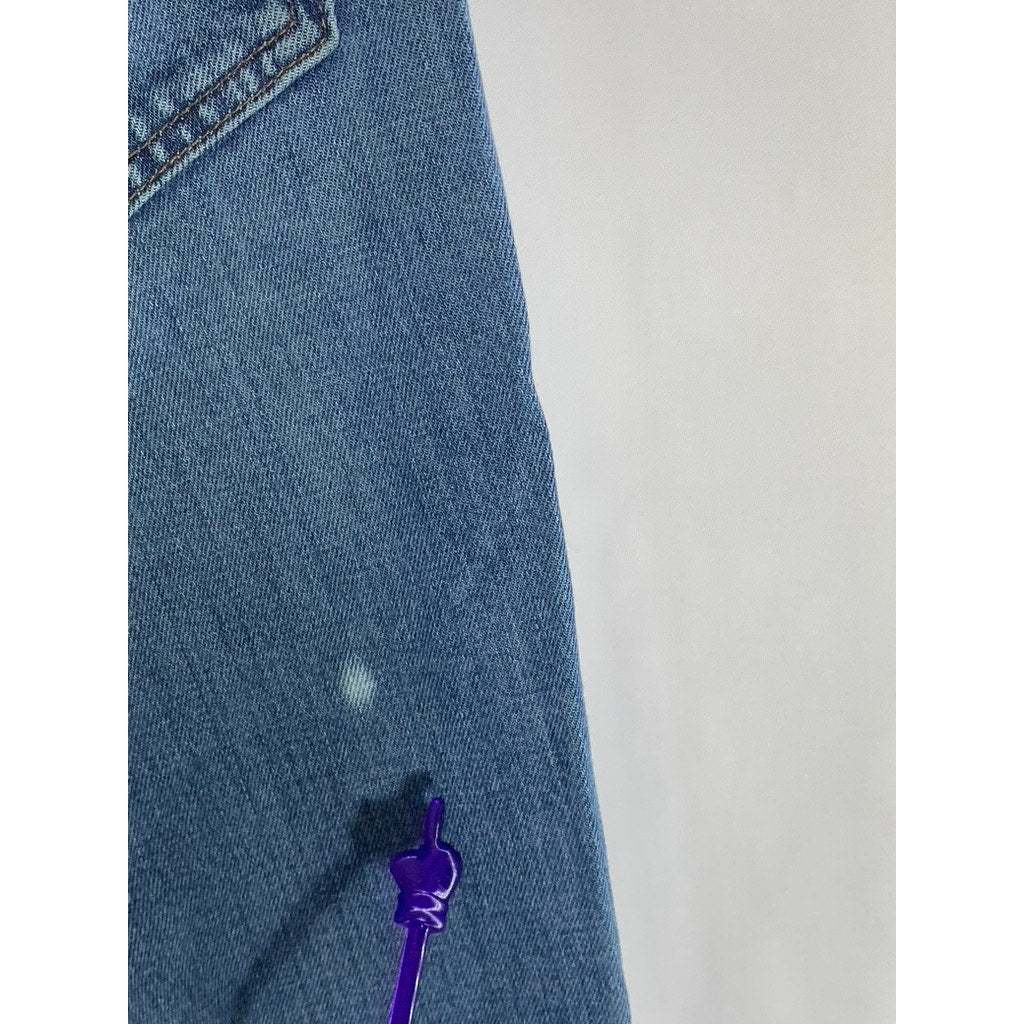 MADEWELL Women's Blue Five-Pocket The Perfect Vintage High-Rise Crop Jean SZ 27