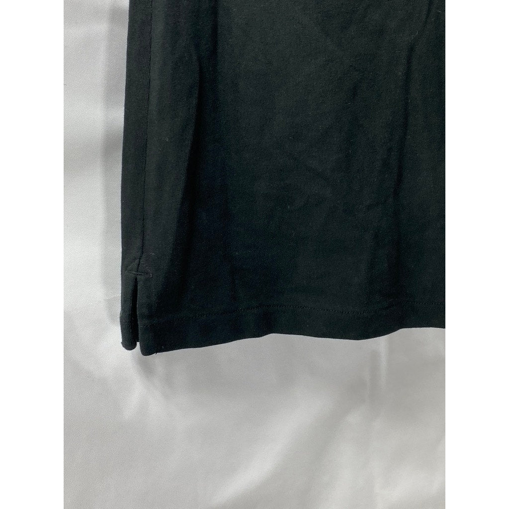 J. CREW Women's Black Crewneck Tweed Short Sleeve Top SZ XS