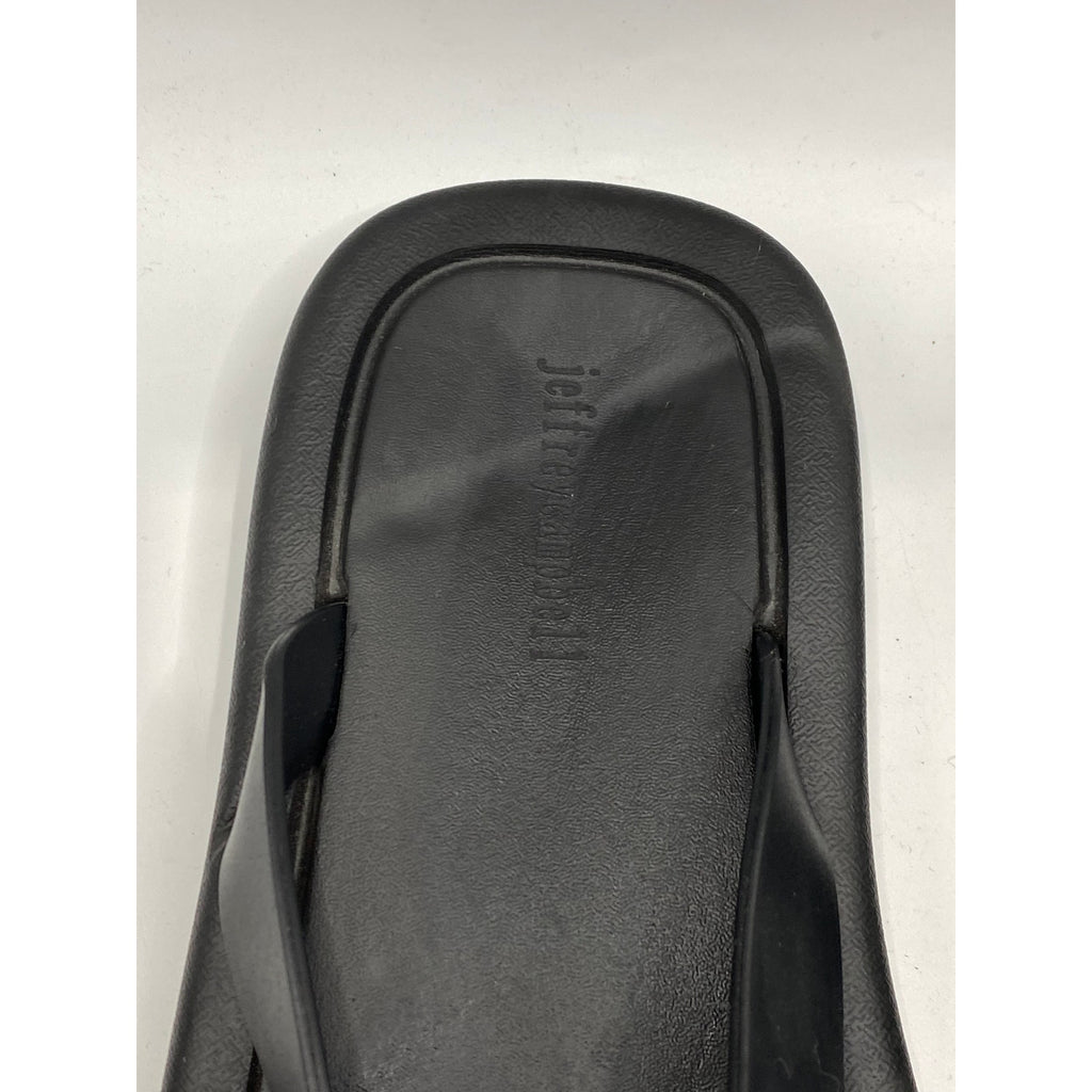 JEFFREY CAMPBELL Women's Black Darcie Platform Flip-Flop Sandals SZ 8