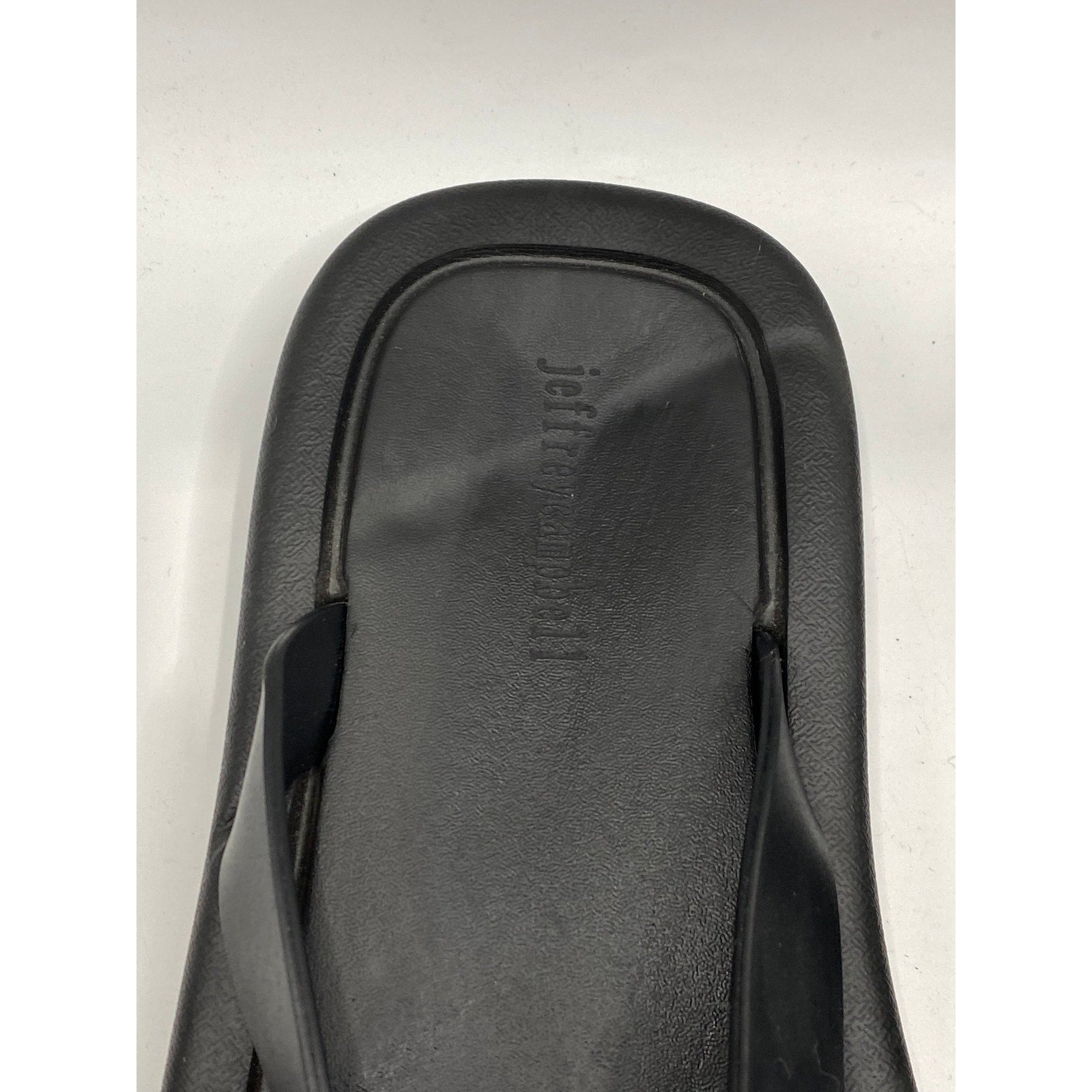 JEFFREY CAMPBELL Women's Black Darcie Platform Flip-Flop Sandals SZ 8