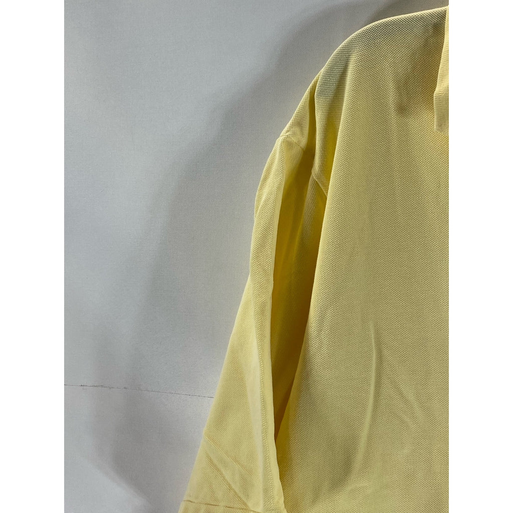 POLO BY RALPH LAUREN Men’s Yellow Vintage Regular-Fit Golf Club Logo Polo SZ XL