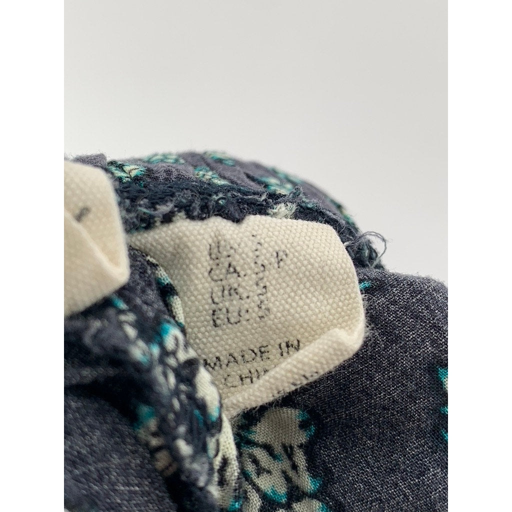 ARTISAN NY Women's Blue Printed Drawstring Relaxed-Fit Shorts SZ S