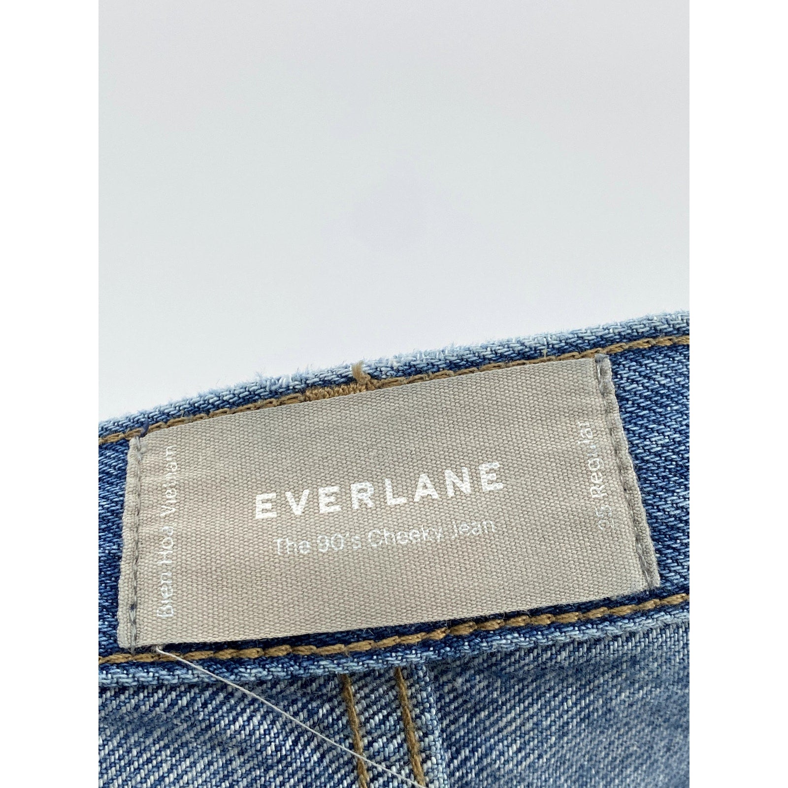 EVERLANE Women's Blue Denim The 90's Cheeky Organic Cotton Regular Fit Jean SZ25