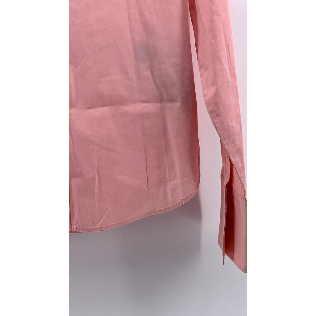 RALPH LAUREN Women's Vintage Pink Regular-Fit Button-Up Long Sleeve Top SZ 4