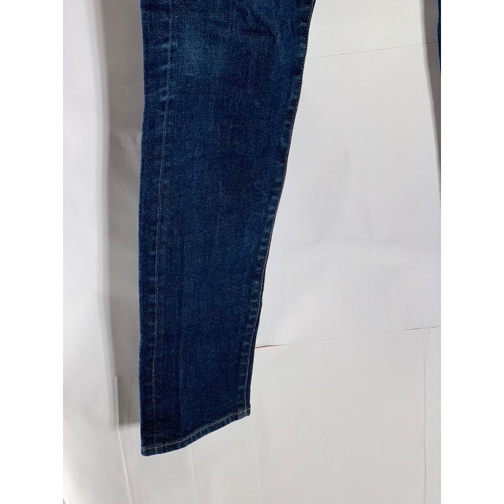 UNIQLO JEANS Men’s Dark Blue Straight-Leg Five-Pocket Denim Jeans SZ 30x34