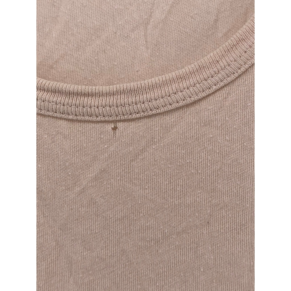 BRANDY MELVILLE Women's Beige Scoop-Neck Lightweight Muscle Tank Top SZ OS