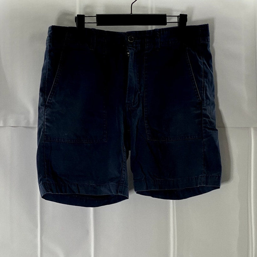SATURDAYS NEW YORK CITY Men's Navy Regular-Fit Chino Shorts SZ 31