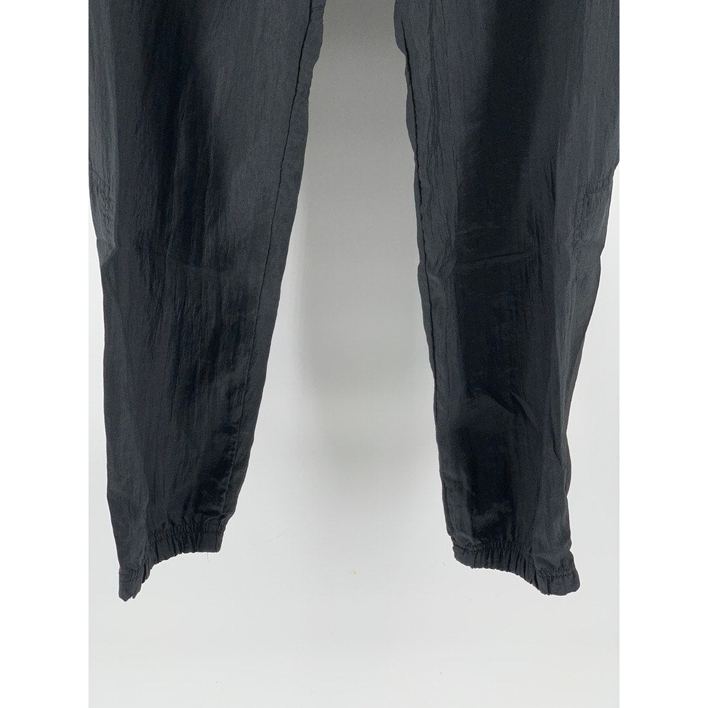 NIKE Women's Black Nylon Zipper-Hem Active Pants SZ M