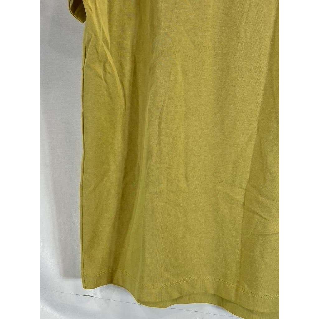 ZARA Men's Yellow Relaxed-Fit Crewneck Short Sleeve T-Shirt SZ M