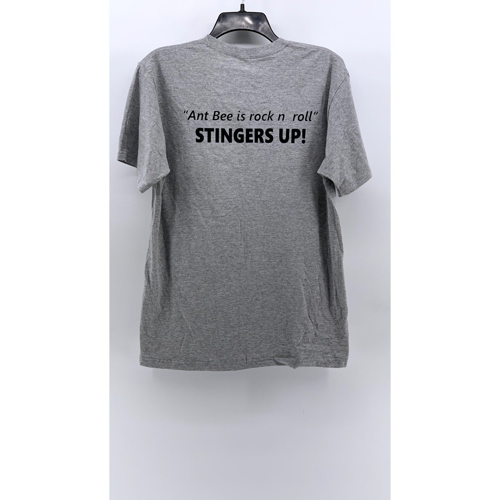 UNBRANDED Men's Gray Ant Bee Logo Crewneck T-Shirt SZ M
