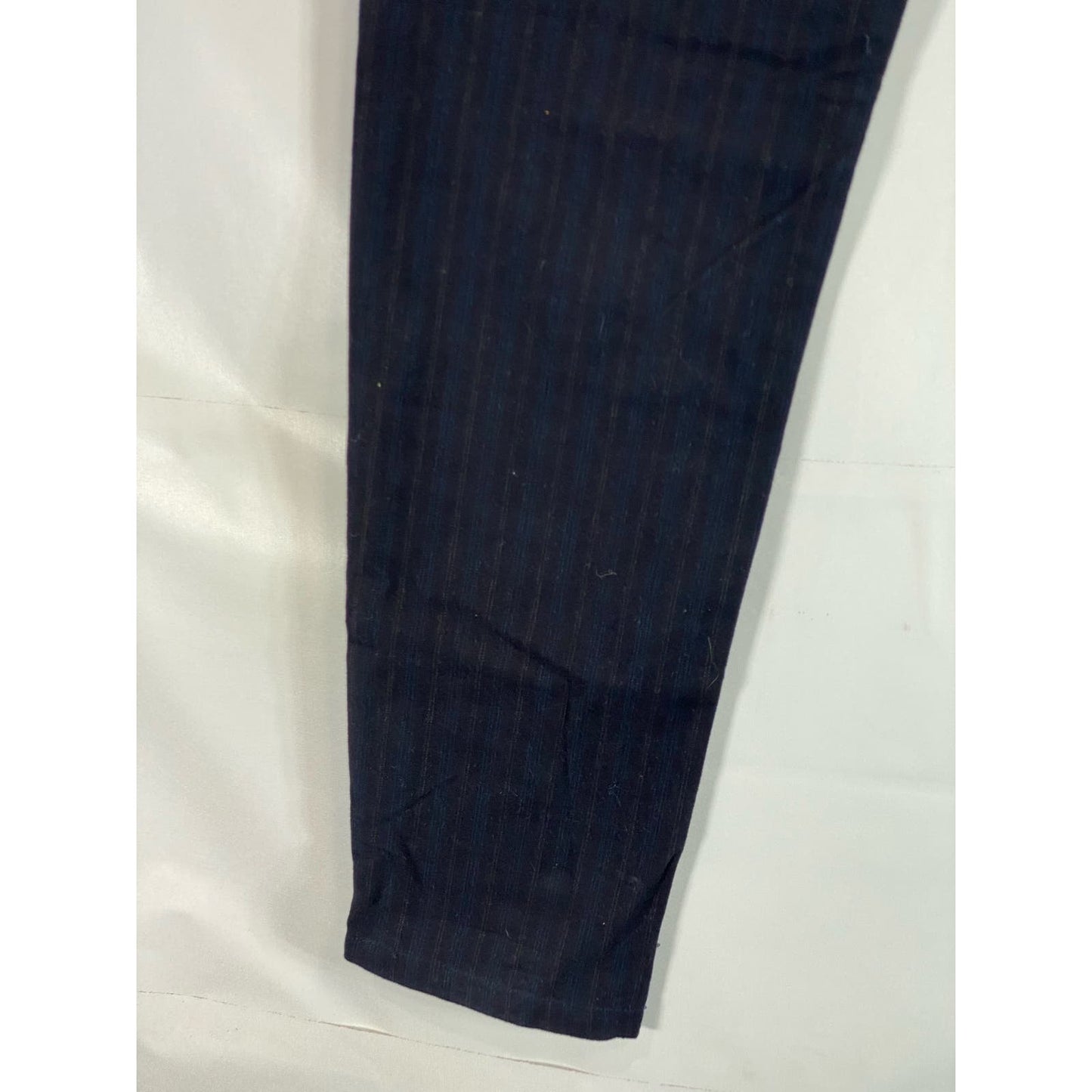 JCM JEY COLE MAN Men's Blue Striped Slim Straight-Leg Pant SZ 34X34