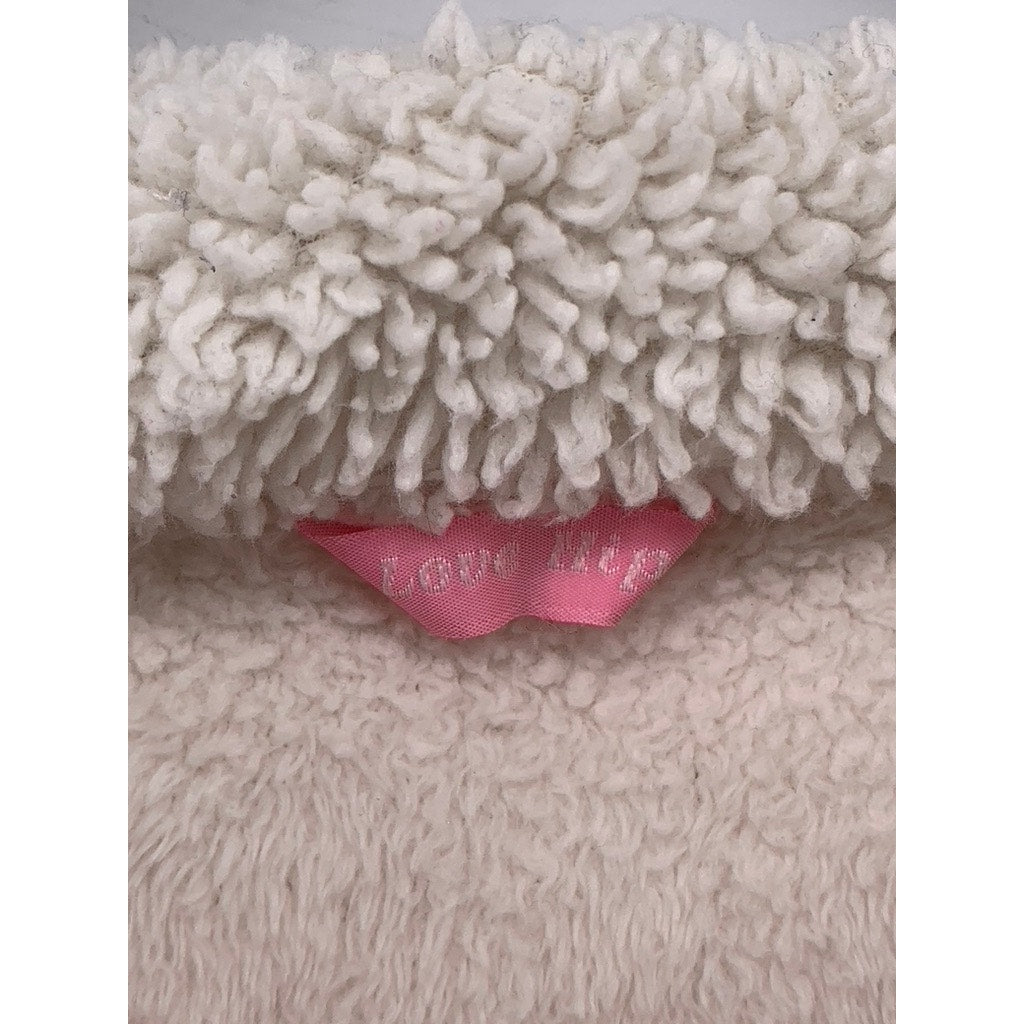 LOVE HIP Women's Light Pink Fleece Sherpa Lined Crewneck Sweater SZ M-L