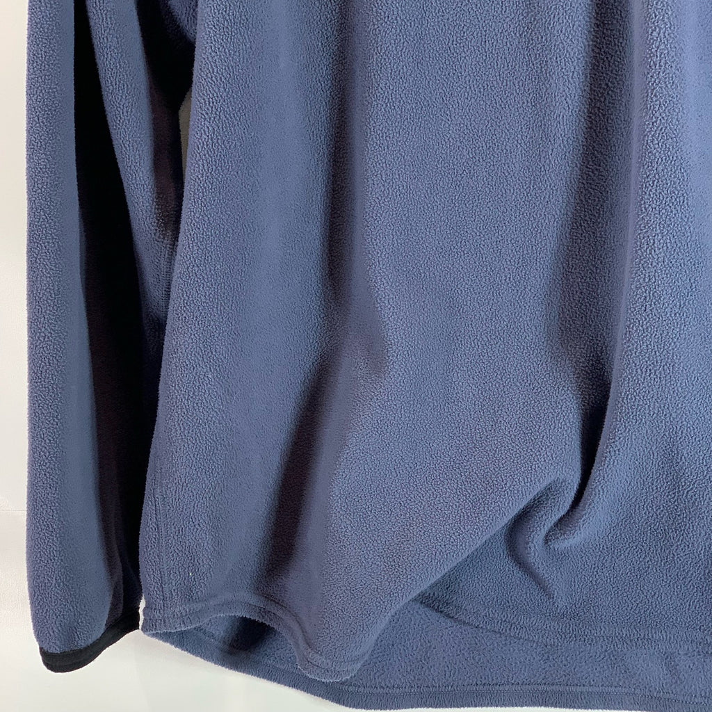 NIKE Men's Navy Therma-Fit Stand Collar Half-Up Fleece Pullover Sweater SZ L