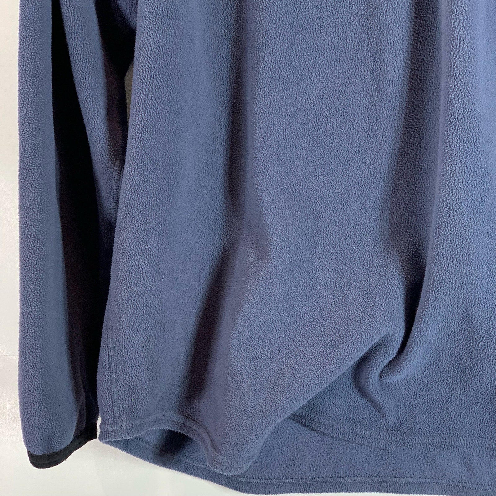 NIKE Men's Navy Therma-Fit Stand Collar Half-Up Fleece Pullover Sweater SZ L