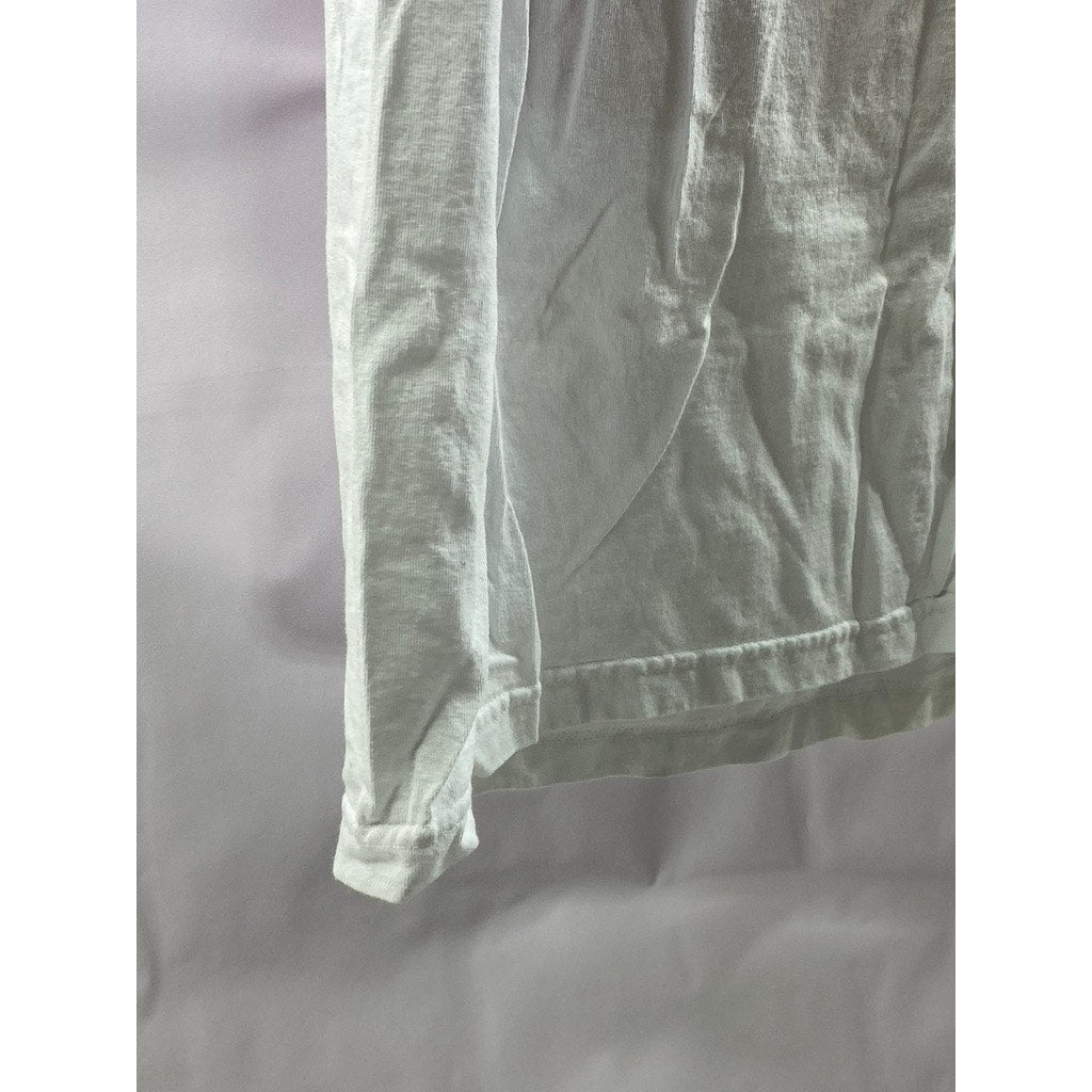 SSOP Men's White-Red DJ Graphic Crewneck Short Sleeve T-Shirt SZ L