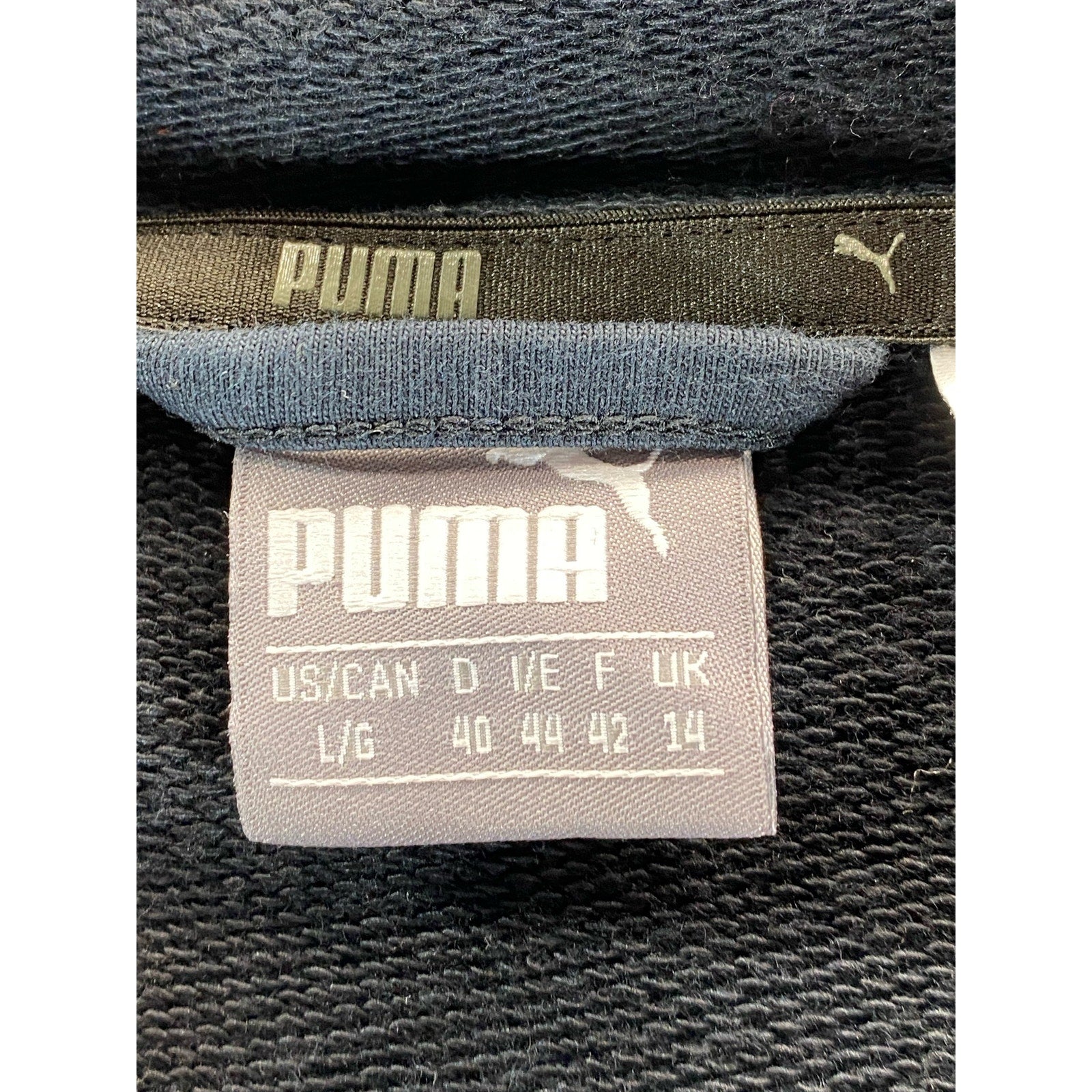 PUMA Women's Black Fusion Elongated Hooded Zip-Up Sweater SZ L