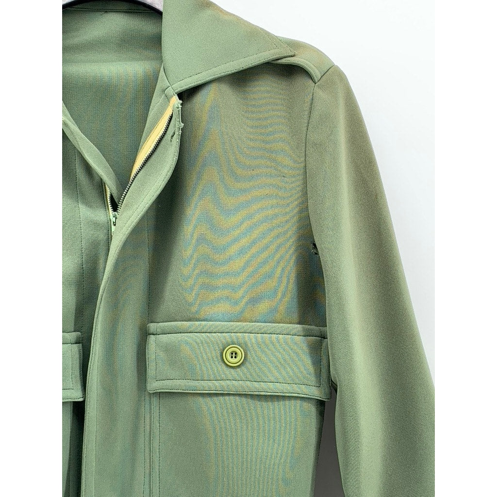 UNBRANDED Women's Green Utility ZIp-Up Jacket SZ S